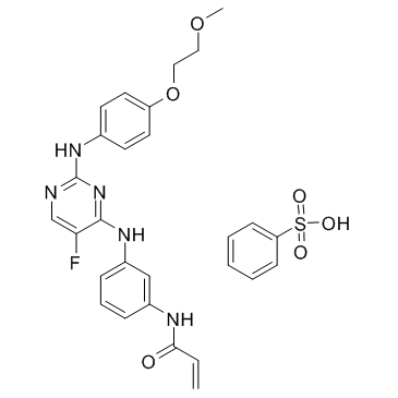 Spebrutinib besylate Chemical Structure