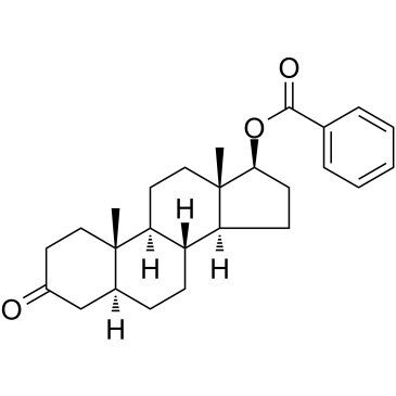 Stanolone benzoate Chemische Struktur