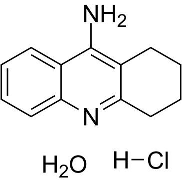 Tacrine hydrochloride hydrate 化学構造