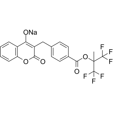 Tecarfarin sodium Chemische Struktur