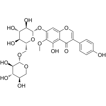 Tectorigenin 7-O-Xylosyl Glucoside Chemical Structure