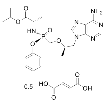 Tenofovir alafenamide hemifumarate  Chemical Structure