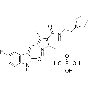 Toceranib phosphate 化学構造