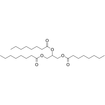 Tricaprilin Chemische Struktur
