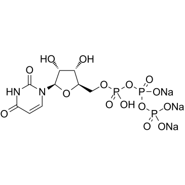 Uridine triphosphate trisodium salt 化学構造