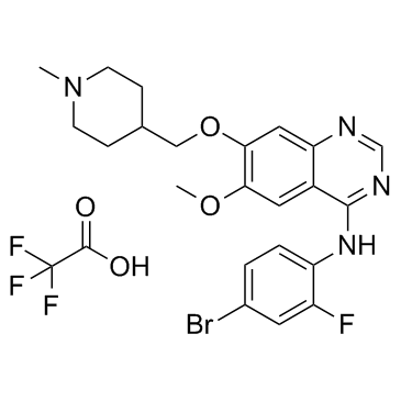 Vandetanib trifluoroacetate 化学構造