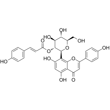 Vitexin2''-O-p-coumarate 化学構造