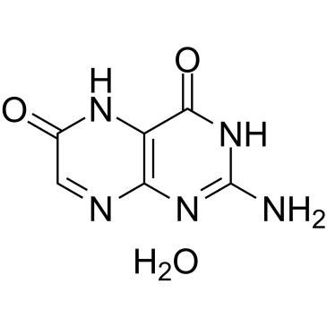 Xanthopterin (hydrate) 化学構造