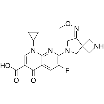 Zabofloxacin 化学構造