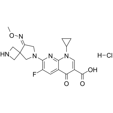 Zabofloxacin hydrochloride 化学構造