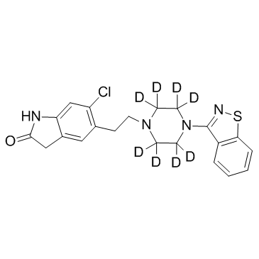 Ziprasidone D8 化学構造