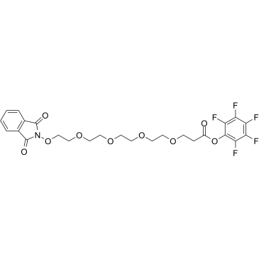NHPI-PEG4-C2-Pfp ester Chemische Struktur