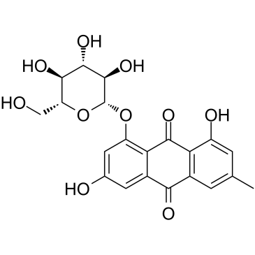 Emodin-8-glucoside 化学構造