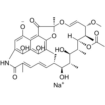 Rifamycin sodium  Chemical Structure