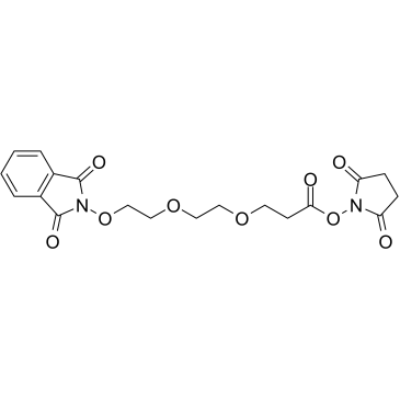 NHPI-PEG2-C2-NHS ester  Chemical Structure
