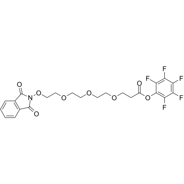 NHPI-PEG3-C2-Pfp ester Chemische Struktur