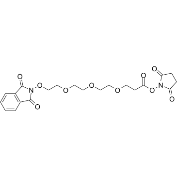 NHPI-PEG3-C2-NHS ester 化学構造