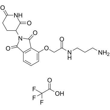 Thalidomide-O-amido-C3-NH2 (TFA)  Chemical Structure