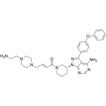 Ibrutinib-MPEA Chemische Struktur