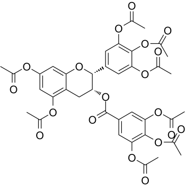 EGCG Octaacetate 化学構造