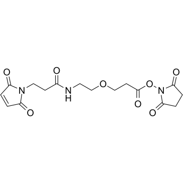 Mal-amido-PEG1-C2-NHS ester التركيب الكيميائي