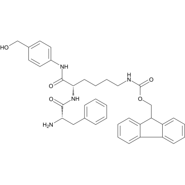 Phe-Lys(Fmoc)-PAB التركيب الكيميائي
