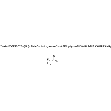 Tirzepatide (TFA) 化学構造