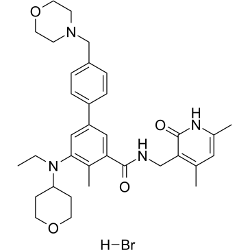 Tazemetostat hydrobromide Chemische Struktur