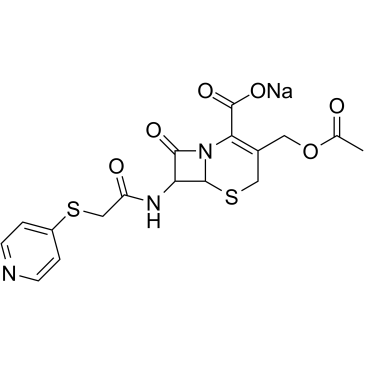 Cephapirin sodium التركيب الكيميائي
