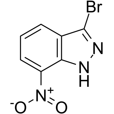3-Bromo-7-nitroindazole 化学構造