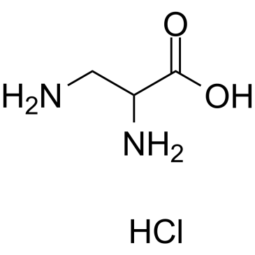 2,3-Diaminopropanoic acid hydrochloride 化学構造