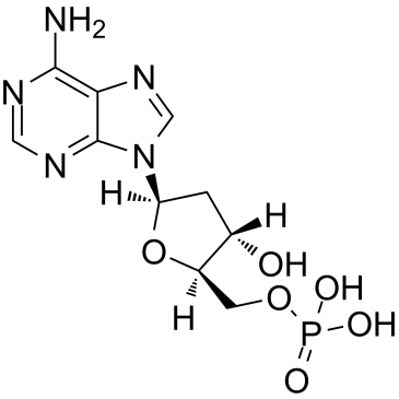 2'-Deoxyadenosine-5'-monophosphate  Chemical Structure
