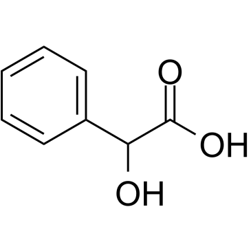 2-Hydroxy-2-phenylacetic acid 化学構造
