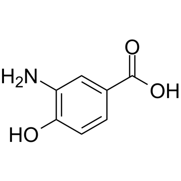 3-Amino-4-hydroxybenzoic acid  Chemical Structure