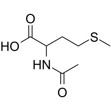N-Acetyl-DL-methionine التركيب الكيميائي