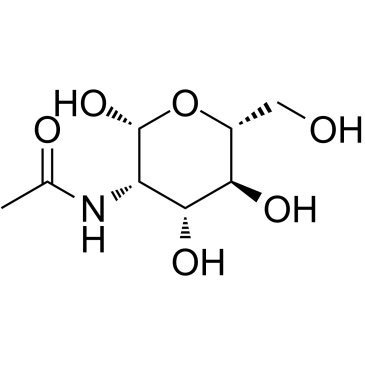 N-Acetyl-D-mannosamine monohydrate 化学構造