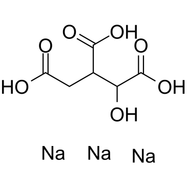 Sodium 1-hydroxypropane-1,2,3-tricarboxylate hydrate 化学構造
