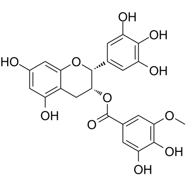 (-)-Epigallocatechin-3-(3''-O-methyl) gallate  Chemical Structure