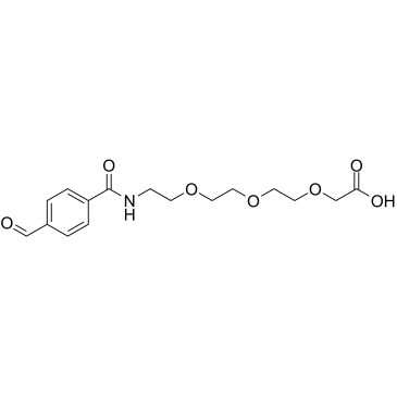 Ald-Ph-amido-PEG3-C-COOH التركيب الكيميائي
