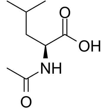 N-Acetyl-L-leucine 化学構造