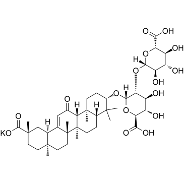 Dipotassium glycyrrhizinate  Chemical Structure