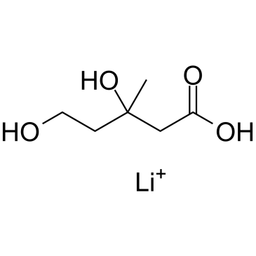 Mevalonic acid lithium salt Chemical Structure