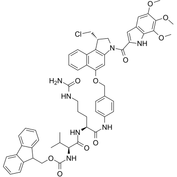 Fmoc-Val-Cit-PAB-Duocarmycin TM Chemische Struktur