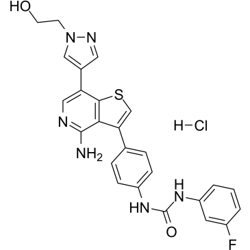 Ilorasertib hydrochloride  Chemical Structure