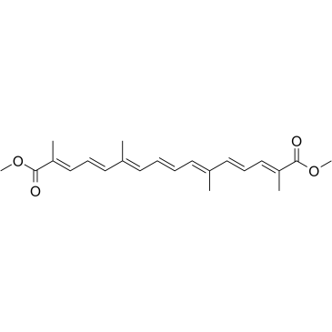 Crocetine dimethyl ester  Chemical Structure