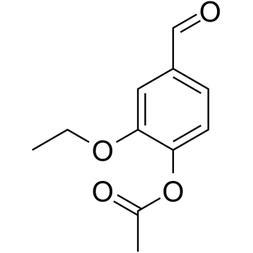 Ethylvanillin acetate Chemische Struktur