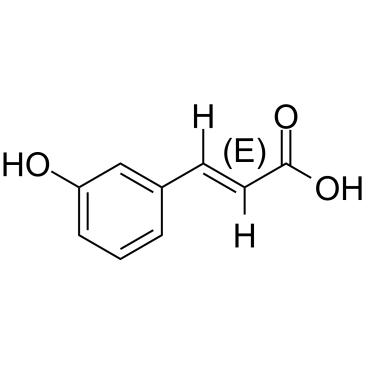 (E)-m-Coumaric acid 化学構造