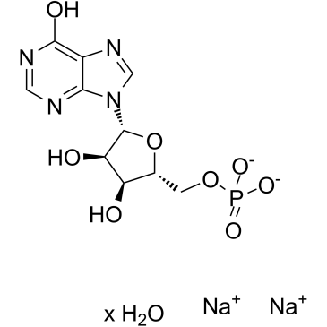 Inosine 5'-monophosphate disodium salt (hydrate) 化学構造