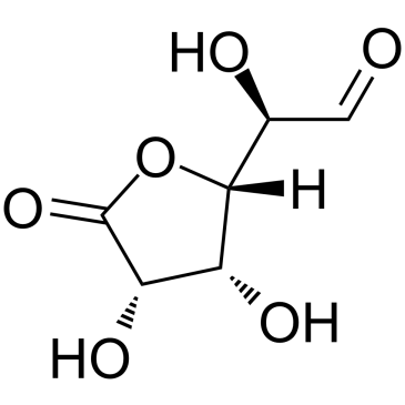 D-Glucuronic acid lactone Structure chimique