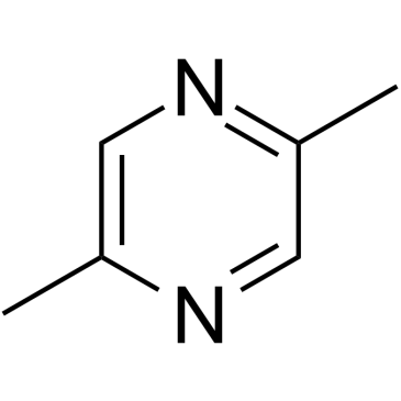 2,5-Dimethylpyrazine Chemische Struktur